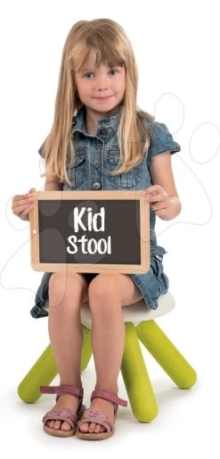 Hocker Für Kinder KidStool Smoby 2v1 Blau Mit UV Filter Tragfähigkeit 50 Kg Höhe 27 Cm Ab 18 Monaten -Garten Spielzeug Laden 880200 h smoby stoliky