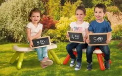 Satz 3 Bänke Für Kinder KidBench Smoby Grün/blau/rot Mit UV Filter Ab 18 Monaten -Garten Spielzeug Laden 880300 b smoby lavica 1