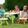 Set Von 3 Tischen Für Kinder KidTable Smoby Grün/blau/rot Mit UV Filter Ab 18 Monaten