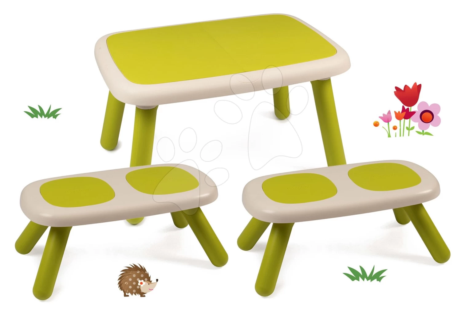 Kindertischset KidTable Grün Smoby Mit Sitzbank Mit UV-Filter Und Schleppwagen 22 Kindertischset KidTable Grün Smoby Mit Sitzbank Mit UV-Filter Und Schleppwagen – Bild 20