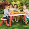 Tisch Für Kinder KidTable Smoby Rot Mit UV Filter Ab 18 Monaten -Garten Spielzeug Laden 880403 b smoby stol 8