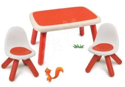 Kindertischset KidTable Rot Smoby Mit Zwei Stühlen Mit UV-Filter -Garten Spielzeug Laden 880403set 1 smoby set 2