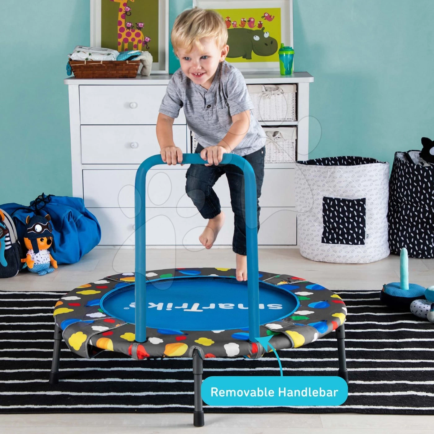 Trampolin Für Kinder 3in1 Jump SmarTrike Durchmesser 90 Cm Mit Bällen Ab 10 Monaten 5 Trampolin Für Kinder 3in1 Jump SmarTrike Durchmesser 90 Cm Mit Bällen Ab 10 Monaten – Bild 3