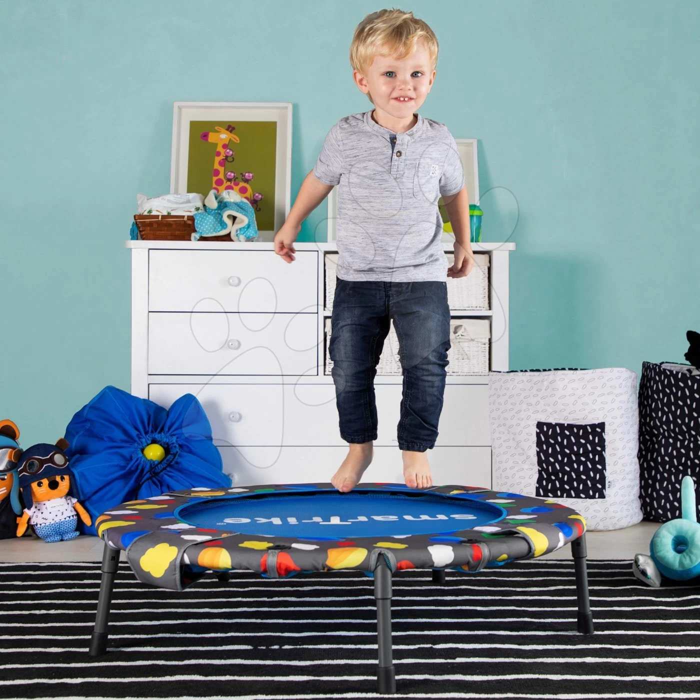 Trampolin Für Kinder 3in1 Jump SmarTrike Durchmesser 90 Cm Mit Bällen Ab 10 Monaten 6 Trampolin Für Kinder 3in1 Jump SmarTrike Durchmesser 90 Cm Mit Bällen Ab 10 Monaten – Bild 4
