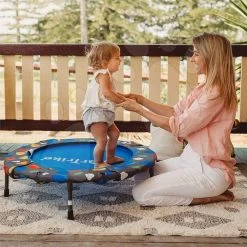 Trampolin Activity Center 2in1 SmarTrike Faltbar Rund Mit 92 Cm Umfang Mit Griff Zum Halten Ab 12 Monaten -Garten Spielzeug Laden 9201001 u smartrike trampolina