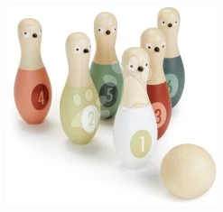Drevené Kolky S Guľou Birdie Skittles Tender Leaf Toys 6 Dielov V Textilnej Taške Od 3 Rokov TL8621 -Garten Spielzeug Laden tl8621 a tender leaf kolky