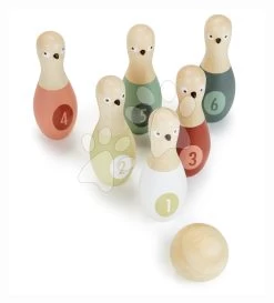 Drevené Kolky S Guľou Birdie Skittles Tender Leaf Toys 6 Dielov V Textilnej Taške Od 3 Rokov TL8621 -Garten Spielzeug Laden tl8621 b tender leaf kolky