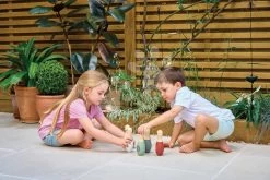 Drevené Kolky S Guľou Birdie Skittles Tender Leaf Toys 6 Dielov V Textilnej Taške Od 3 Rokov TL8621 -Garten Spielzeug Laden tl8621 j tender leaf kolky